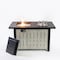 Deko Living 42 Inch Rectangular Outdoor 50,000 BTU Propane Firetable with Ice Bucket COB10004 - alternate 2
